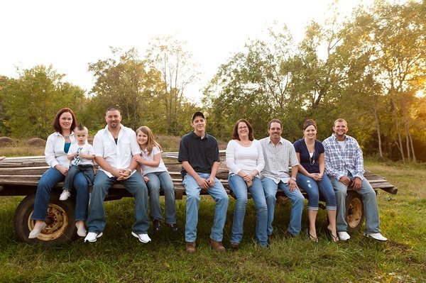 Family posing variation