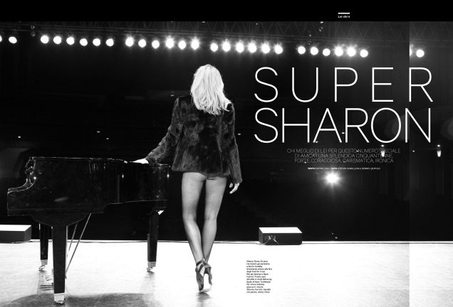 Sharon Stone Amica editorial photograph