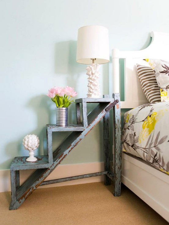 Unusual bedside table idea
