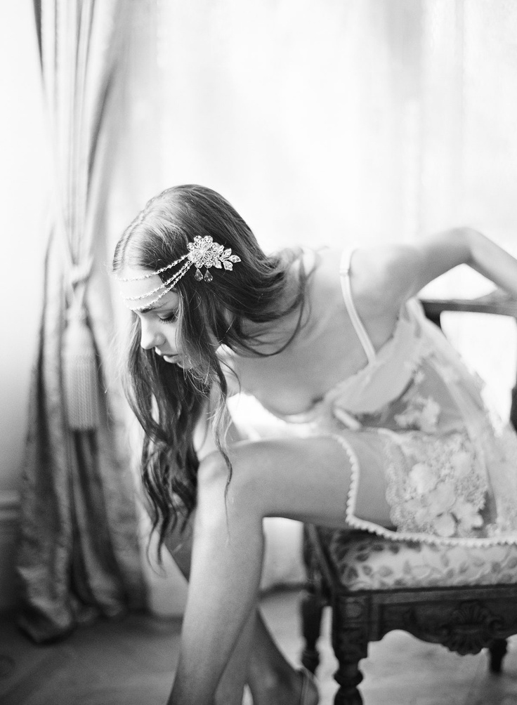 Elegant wedding lingerie look