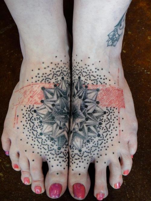 Ornamental foot pattern
