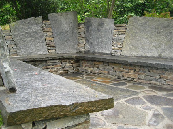 Natural stone garden detail
