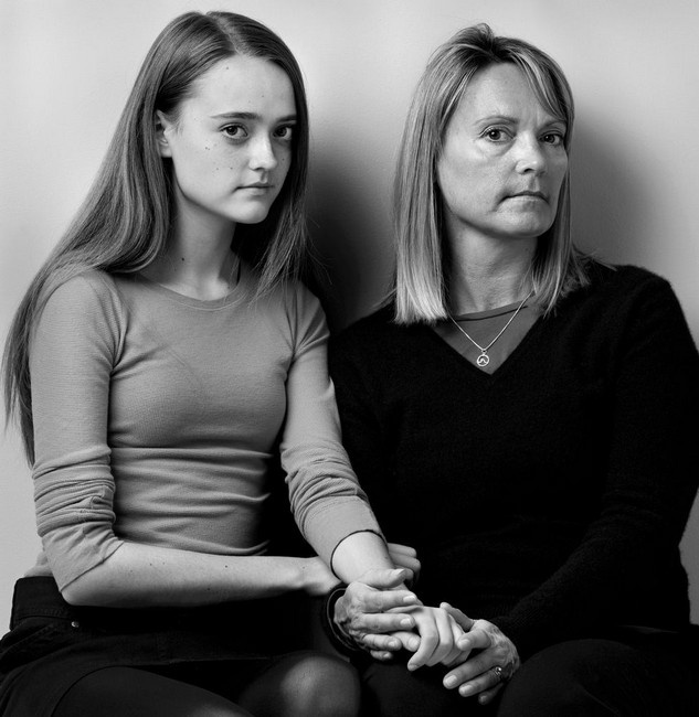 Howard Schatz model and mother double portrait