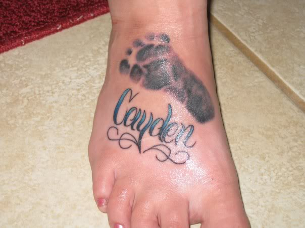 Animal foot tattoo