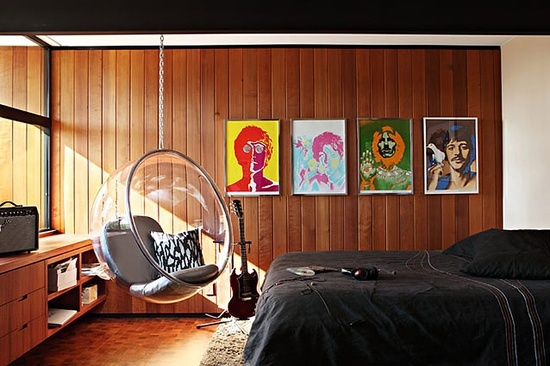 Indoor swing seating idea