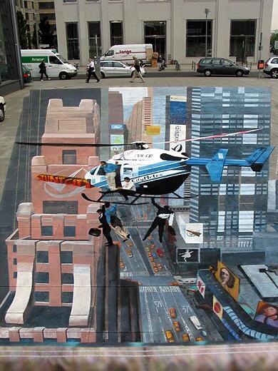 Street illusion artwork
