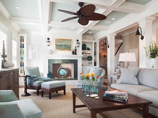 Coastal bathroom or utility space accents