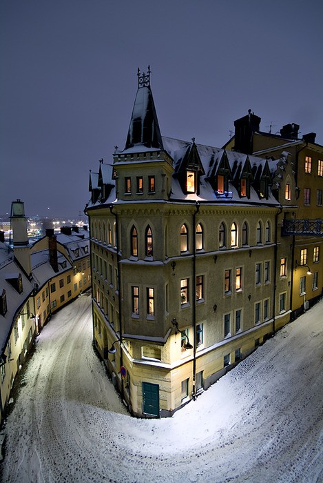 Winters Night, Stockholm, Sweden Winters Night, Stockholm, Sweden
