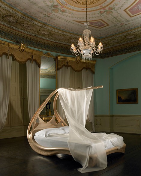 Canopy bed room view