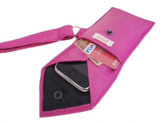 Tie upcycled into small bag