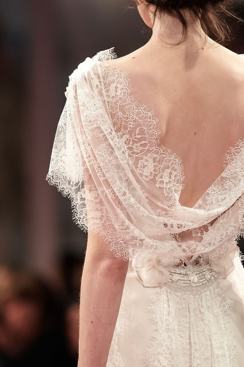 Soft vintage wedding dress