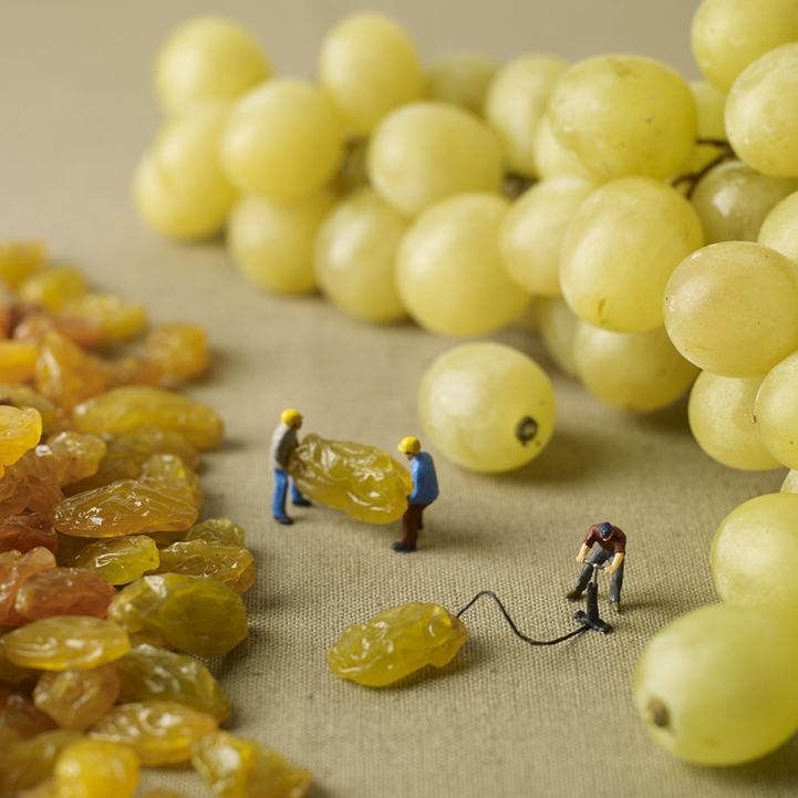 Minimiam playful food scene