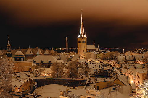 Tallinn, Estonia winter old town