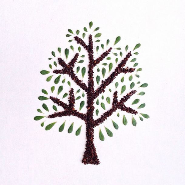 Liv Buranday ground coffee illustration