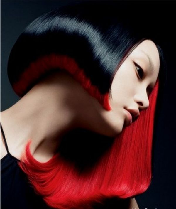 Classic copper red hair look