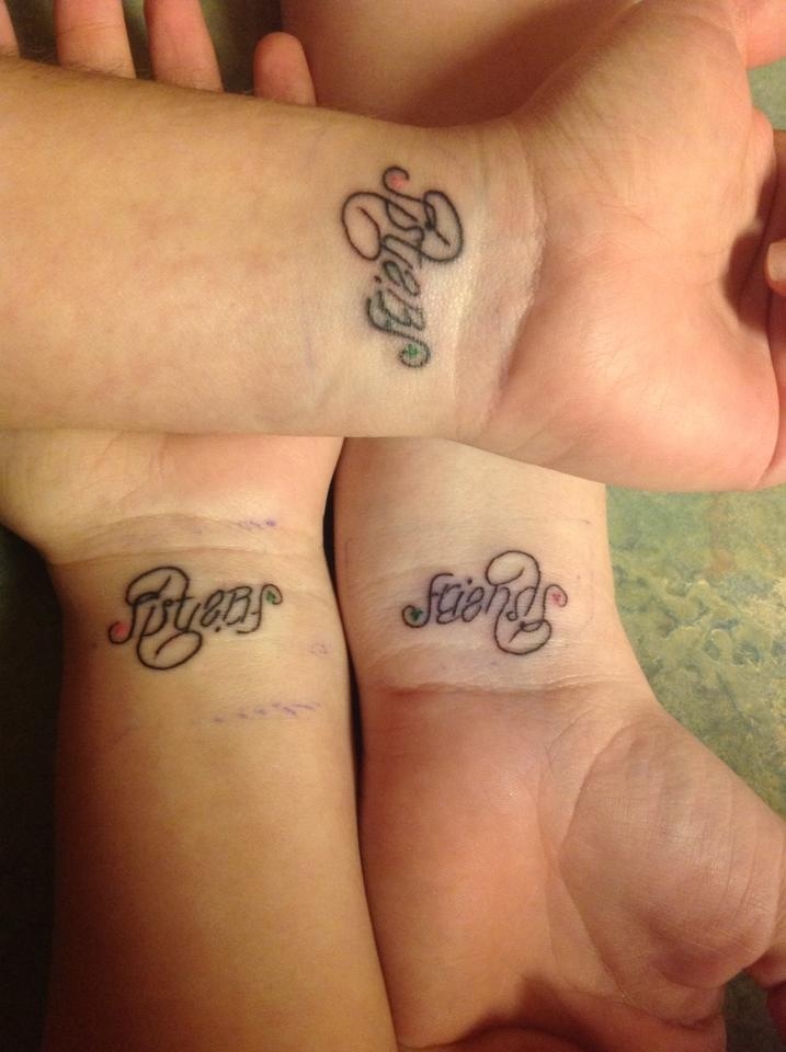 Complementary sister tattoos