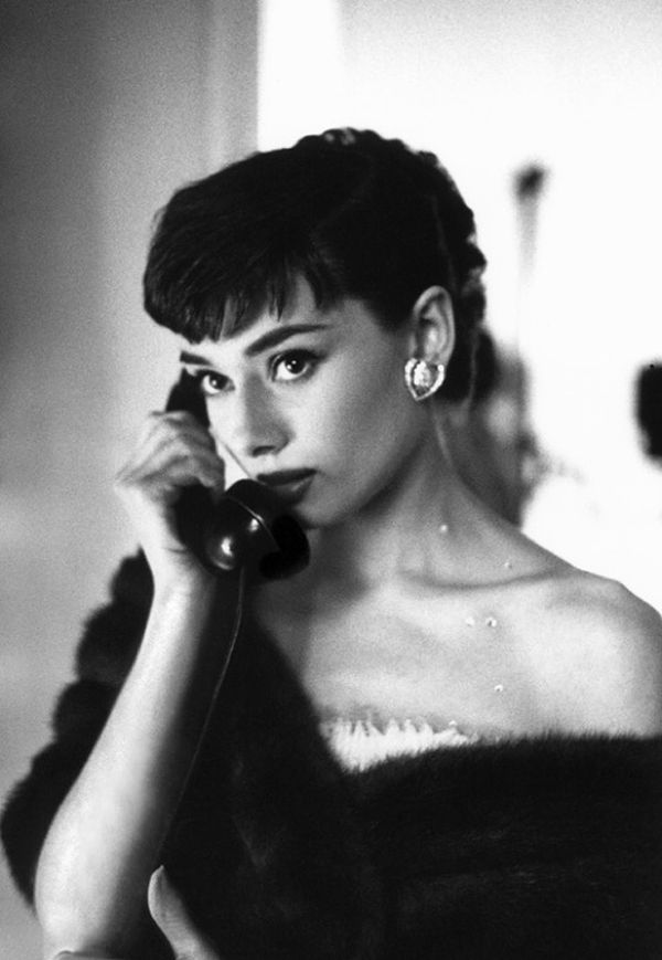 Audrey Hepburn poised portrait