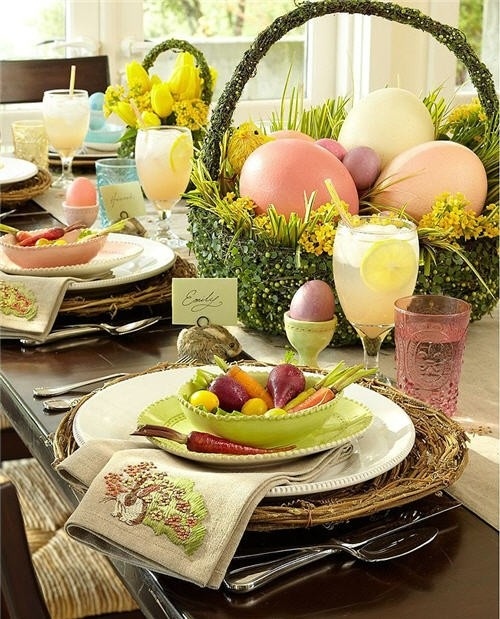 Outdoor Easter table idea