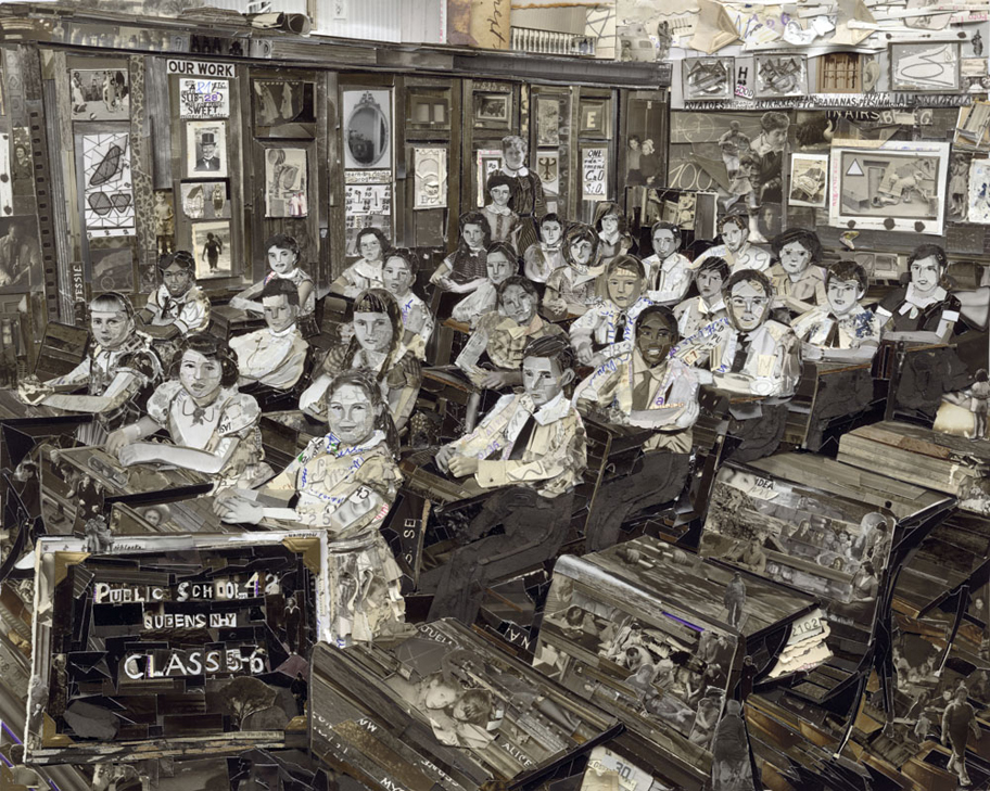 Vik Muniz photography collage detail