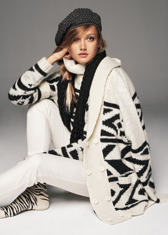 Mango Winter 2012 overcoat look