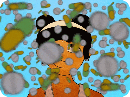 Moody animated doodle