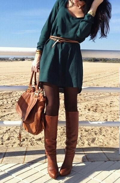 Styled boots and leggings