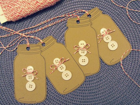 Colorful holiday tag designs