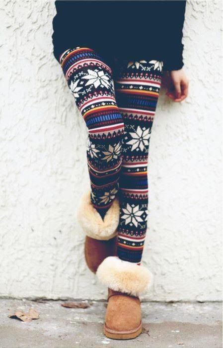 Leggings and ankle boots outfit