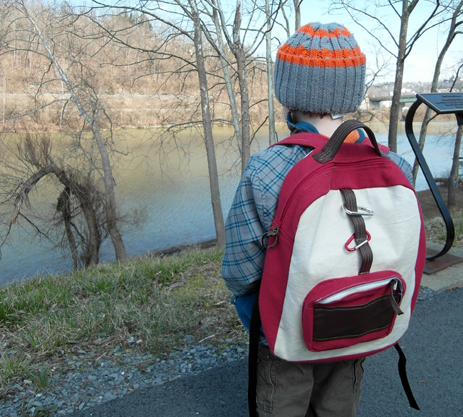 Toddler backpack sewing project