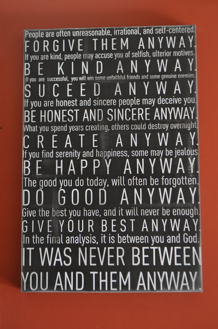 DIY subway-style quote typography art