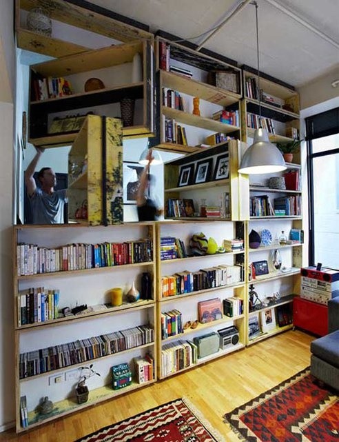 Creative interior bookcase