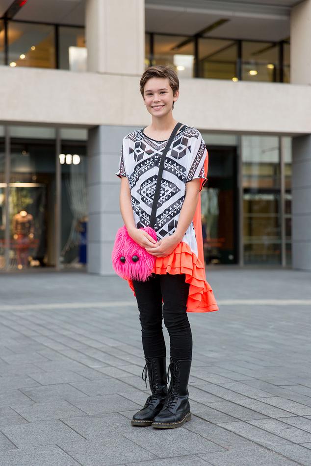 Electric colour night street style