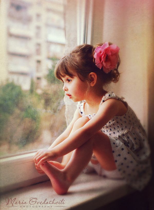 Child in soft light by Maria Gvedashvili
