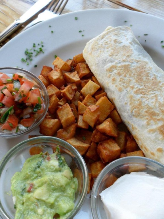 Breakfast burrito from Toast on West 3rd Street, Los Angeles