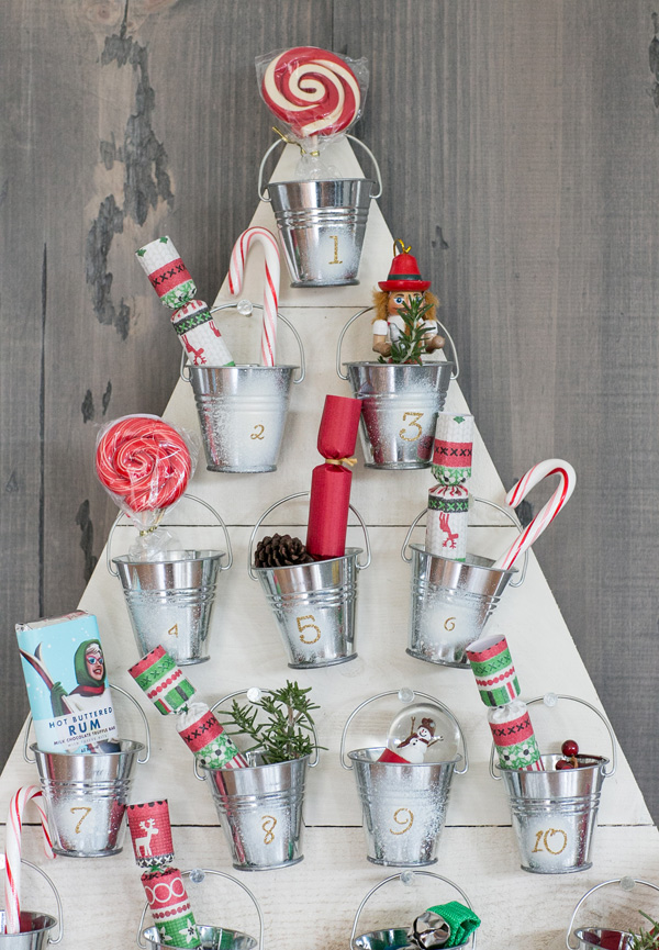 Wooden advent calendar