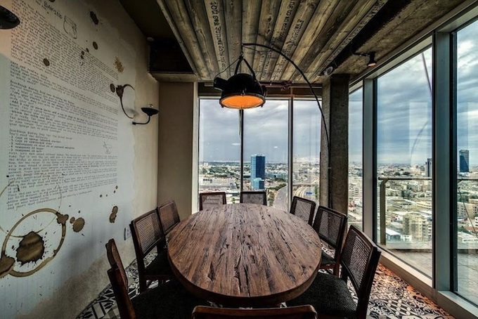 Google Tel Aviv lounge seating