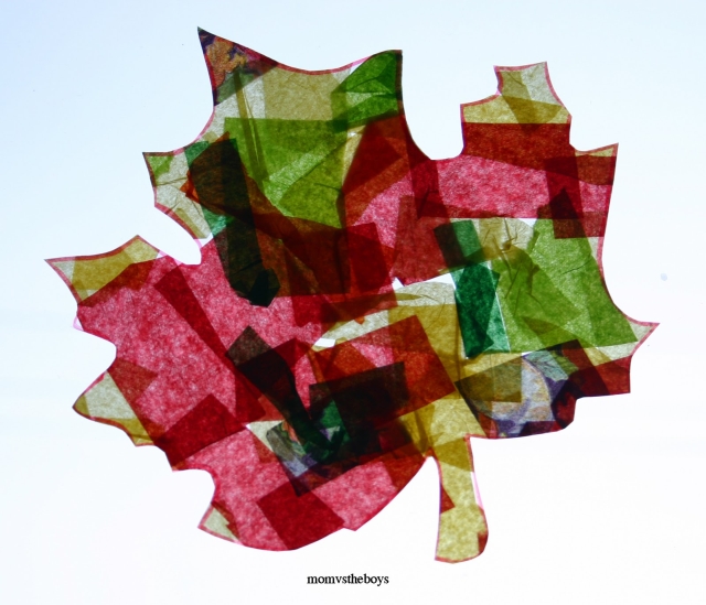 Stain Glass Leaf1