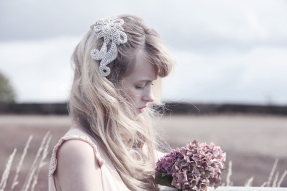 Delicate fairy headpiece detail