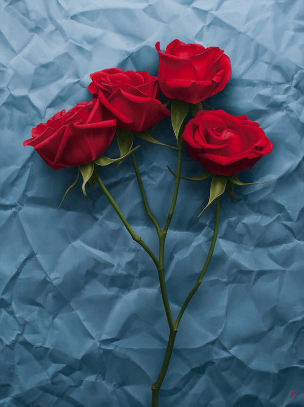 Detailed photorealist work by Patrick Kramer