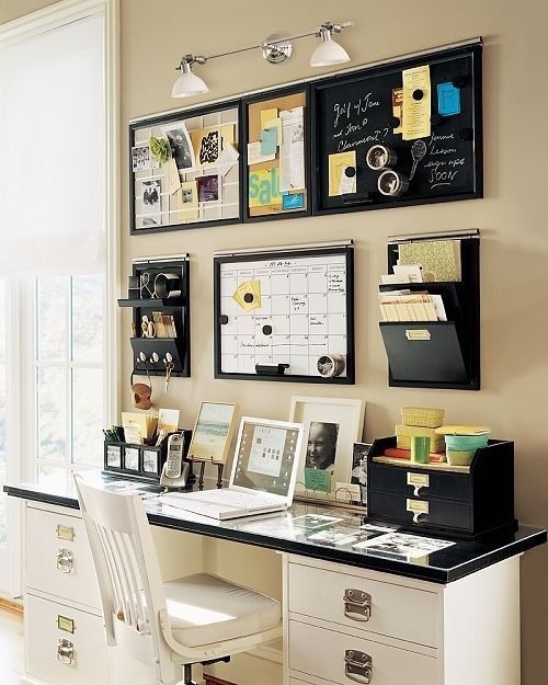 Home office with natural light