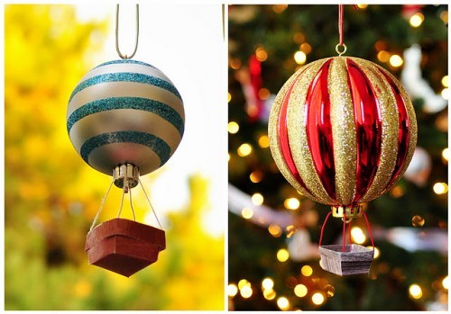 Filled DIY Christmas ornament ideas