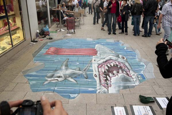 3D street art scene