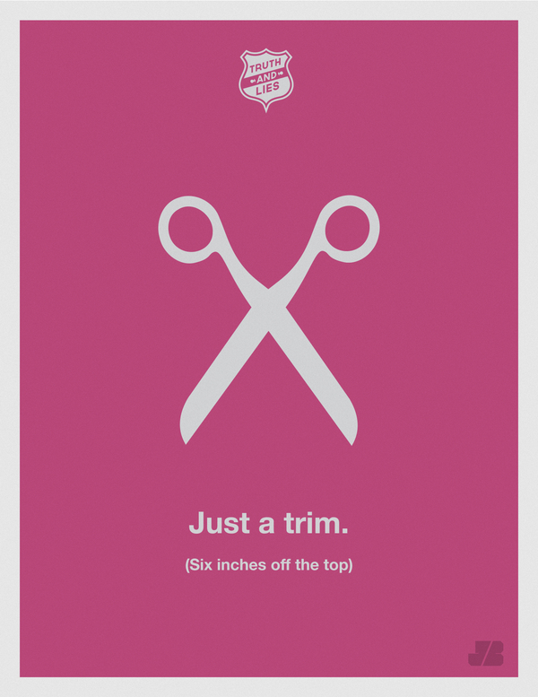 Truth and Lies poster by Justin Barber