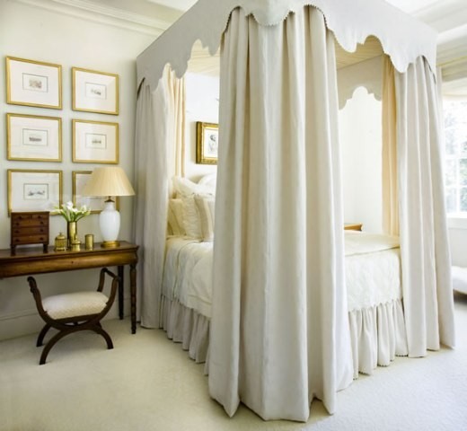 canopy-beds18 Bedroom with canopy treatment
