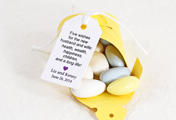 Handmade style wedding favors