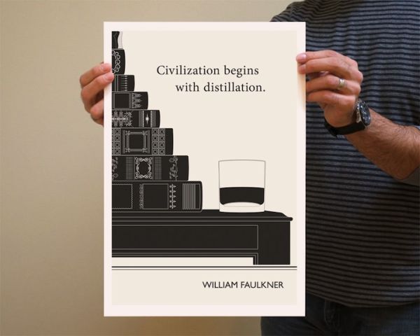 Illustrated quote interacting with drawing