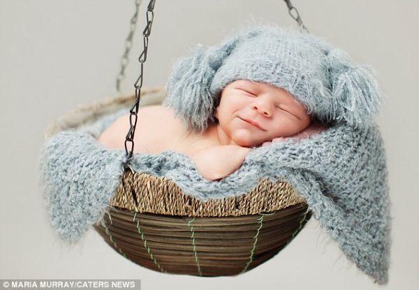 Tracy Raver newborn portrait
