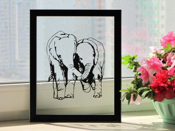 Finished DreamPapercut silhouette piece