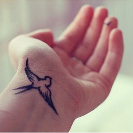 Geometric wrist tattoo band idea