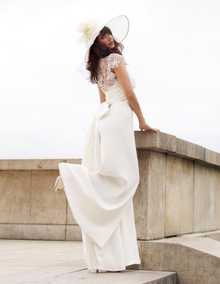 Classic vintage bridal dress